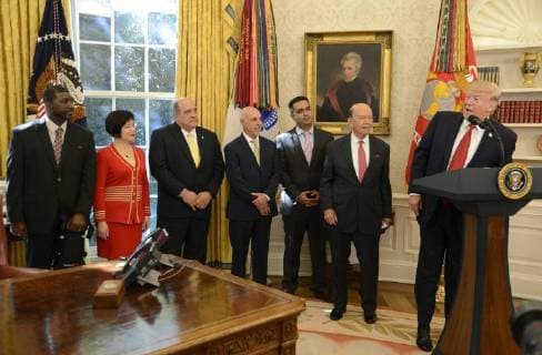 Donald Trump on the Minority Enterprise Development Award
