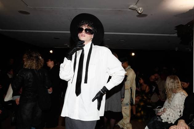 Paris Fashion Week, guests at the Weinsanto fashion show