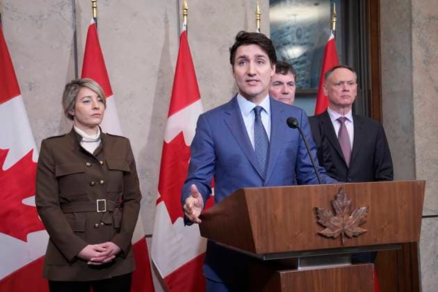 Canada, Justin Trudeau press conference in Ottawa