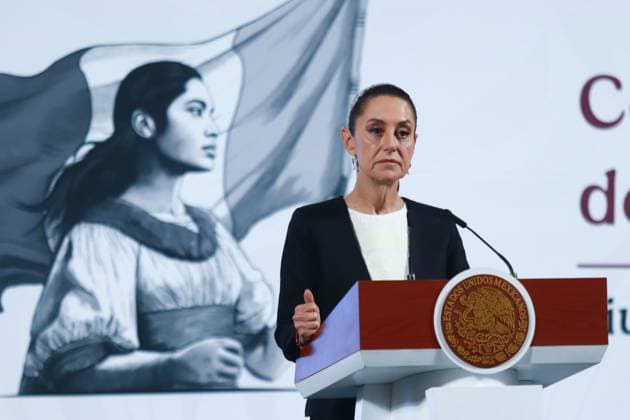 Mexico, Claudia Sheinbaum Press conference in Mexico City