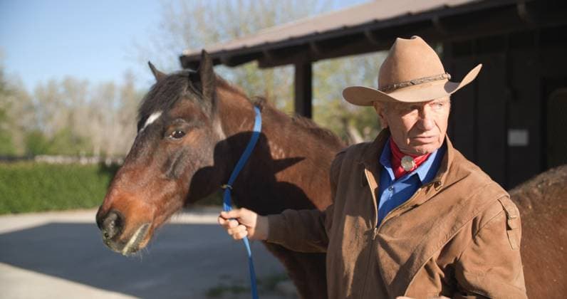 Monty Roberts, the ‘horse whisperer’, has died; archive photos
