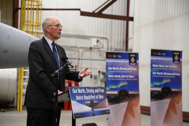 Canada, Bill Blair holds press conference on military defence in Iqaluit, Nunavut
