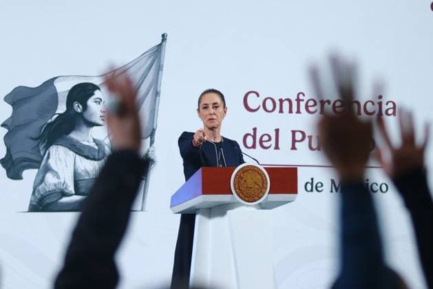 Mexico, Claudia Sheinbaum Press conference in Mexico City