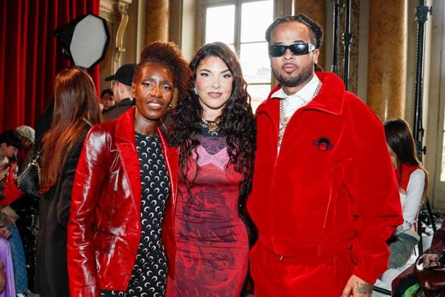 Paris Fashion Week, guests at the Marine Serre fashion show
