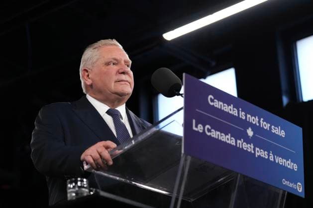 Canada, Doug Ford gives press conference in Toronto