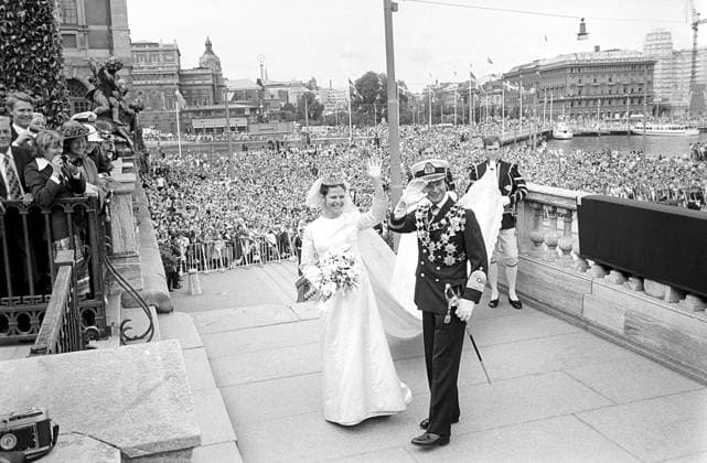 IMAGO International History, Sweden, People, Wedding of King Carl XVI Gustaf and Silvia Sommerlath 1976