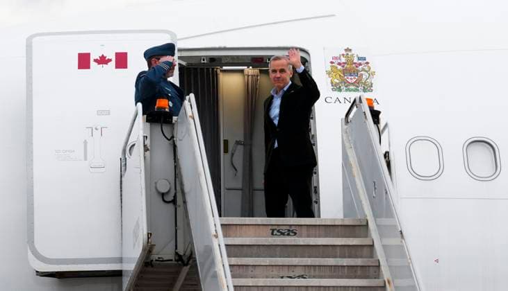 Canada, Prime Minister Mark Carney on his departure from Montreal