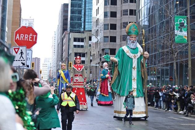 Canada, St Patricks Day Parade in Montreal