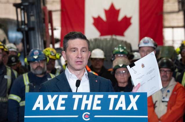 Canada, opposition leader Pierre Poilievre in L Orignal