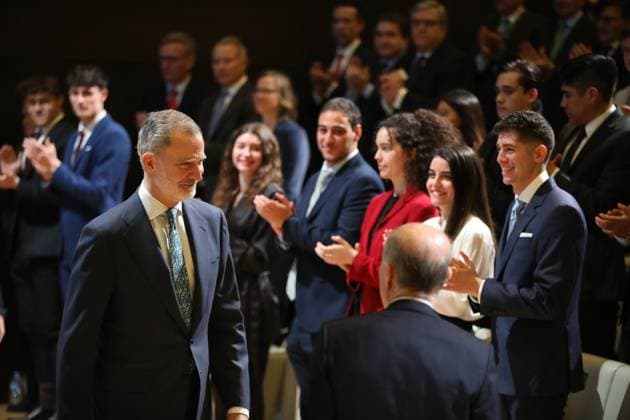 Spain, King Felipe at scholarship award ceremony in Madrid