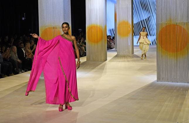 Lakme Fashion Week in Mumbai, Khadi India fashion show