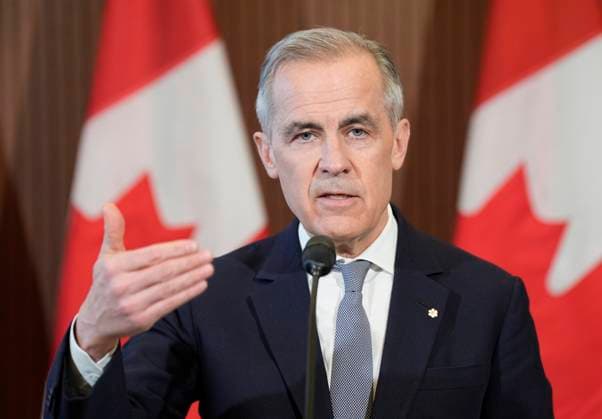 Canada, Mark Carney Press conference in Ottawa on the state of relations between Canada and the USA