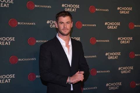 Chris Hemsworth at press event in Mexico City