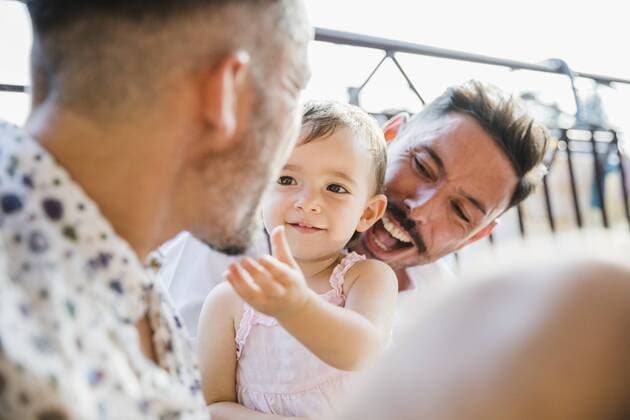 IMAGO Creative, Diversity, Family: Same-sex parents: Two fathers