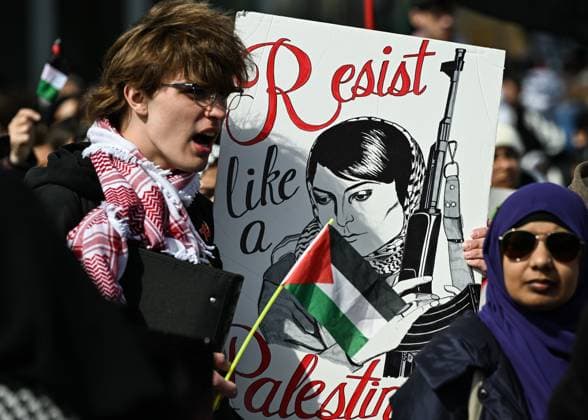 Canada, Pro-Palestinian demonstration in Edmonton