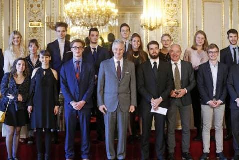 King Philippe at an award ceremony at the Royal Palace in Brussels