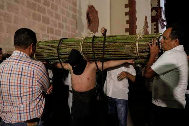 Mexico, self-flagellation on Maundy Thursday in Taxco