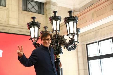 Jackie Chan at fundraiser at the Shanghai History Museum