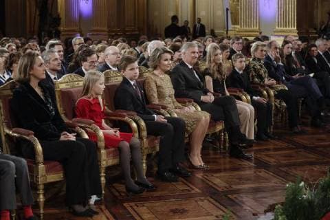 Belgian Royal Family Attends Christmas Concert in Brussels