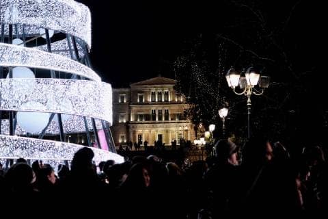 Christmas concert at the Syntagma Square in Athens