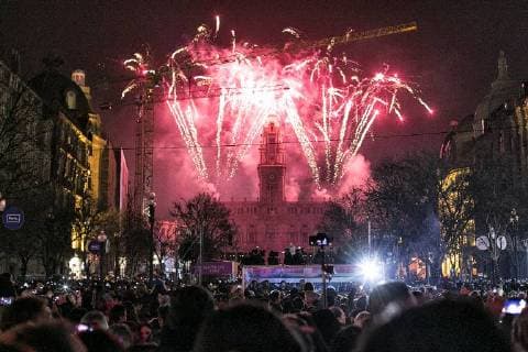 Aurea concert on New Year's Eve on the Avenidanida dos Aliados in Porto