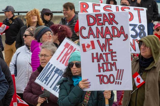 USA, Canada, Bridging our Friendship Solidarity Rally in Detroit and Windsor