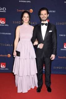 Princess Sofia and Carl Philip visit award ceremony in Stockholm