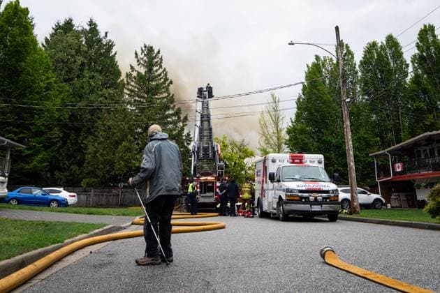Canada, fire in Vancouver