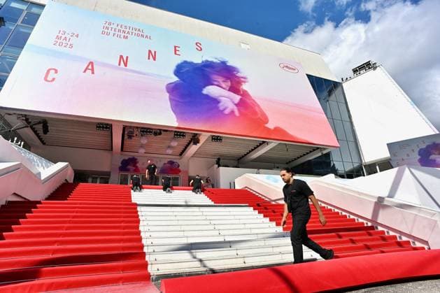 Cannes International Film Festival, red carpet is moved