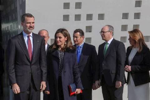 Spanish royal couple on the occasion of an award ceremony in Malaga