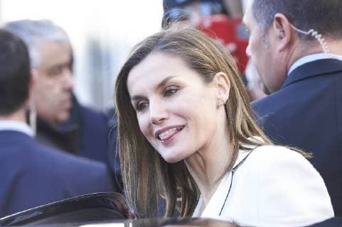 Princess Letizia at the award ceremony in Madrid