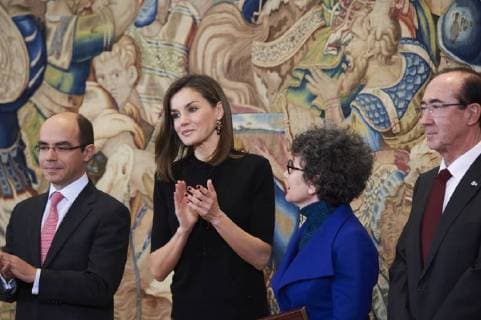 Queen Letizia presents Tomas Francisco Prieto Award in Madrid