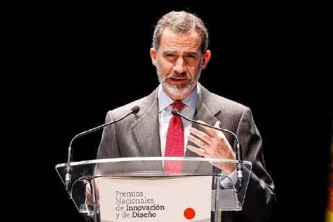 Spanish royal couple visits award ceremony in Madrid