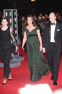 BAFTA Awards 2018 - Prince William with Kate on the Red Carpet