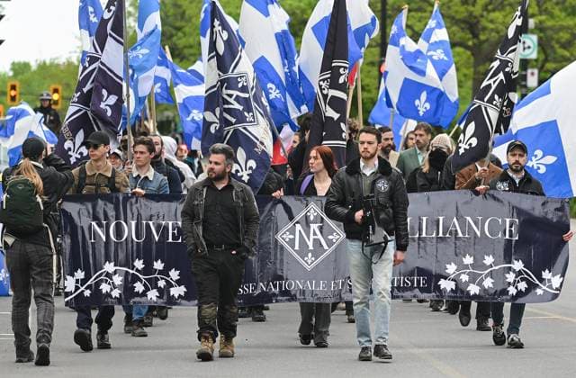 Canada, National Patriots Day parade in Montreal