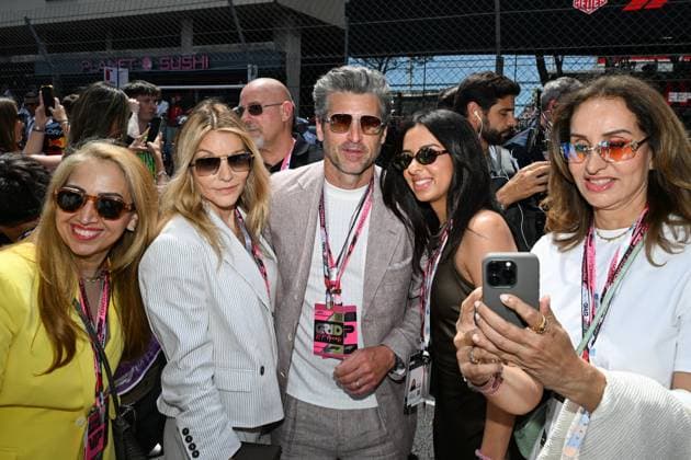 Celebrity guests at the Formula 1 Monaco GP in Monte Carlo