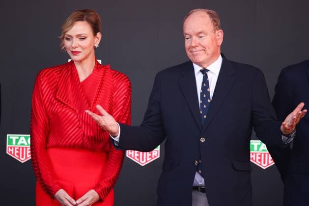 Prince Albert II and Princess Charlene of Monaco at the Formula 1 GP in Monte Carlo
