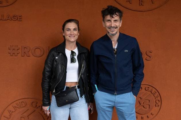 Celebrity guests at the French Open tennis tournament in Paris
