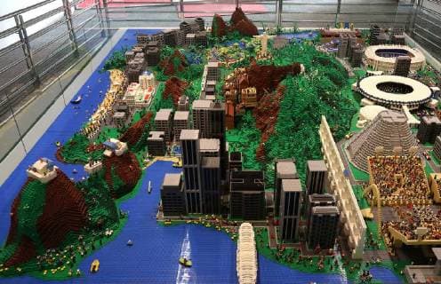 Rio de Janeiro model from Lego