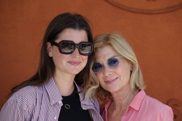 Celebrity guests at the French Open tennis tournament in Paris