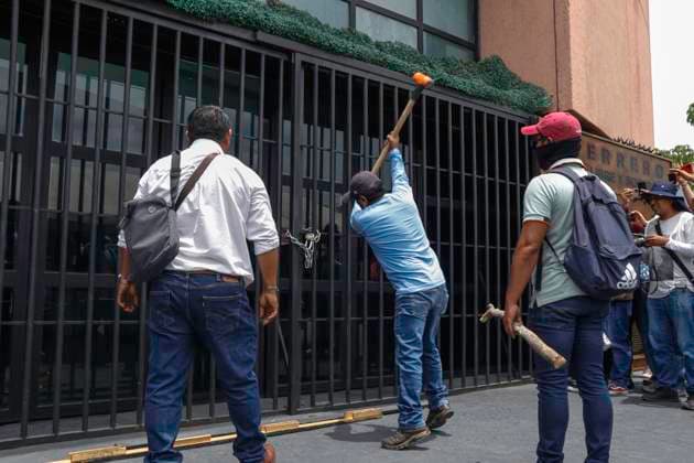 Mexico, teacher protest in Chilpancingo