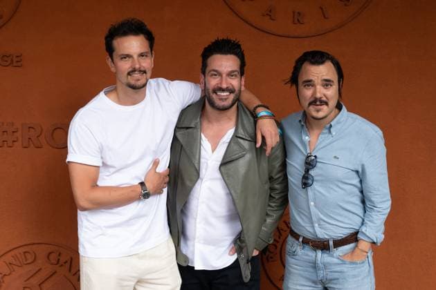 Celebrity guests at the French Open tennis tournament in Paris