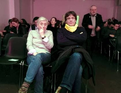 Carles Puigdemont visits concert in Brussels