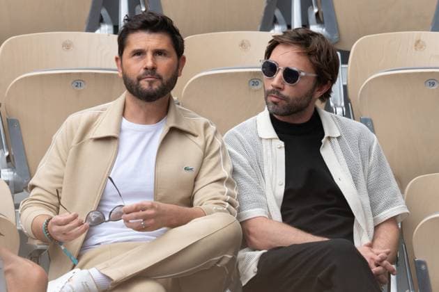 Celebrity guests at the French Open tennis tournament in Paris