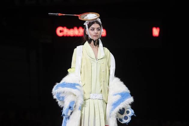 Fashion show in Antwerp with creations by students