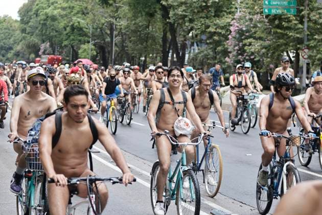 Mexico, Nude Ride in Mexico City