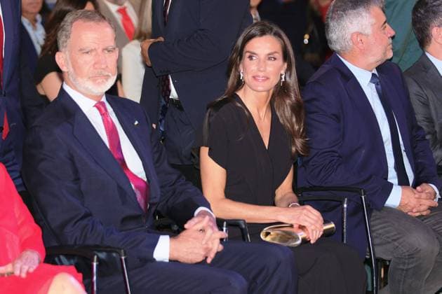 Spanish royal couple, Felipe and Letizia during the journalist award ceremony in Madrid