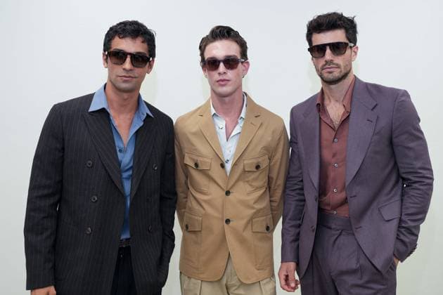 Milan Fashion Week, guests at the Paul Smith fashion show