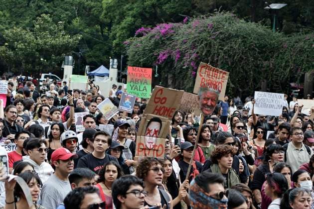 Mexico, protests against gentrification in Mexico City