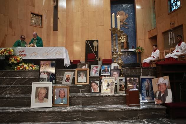 Mexico, funeral service for unburied dead in illegal crematorium in Ciudad Juarez